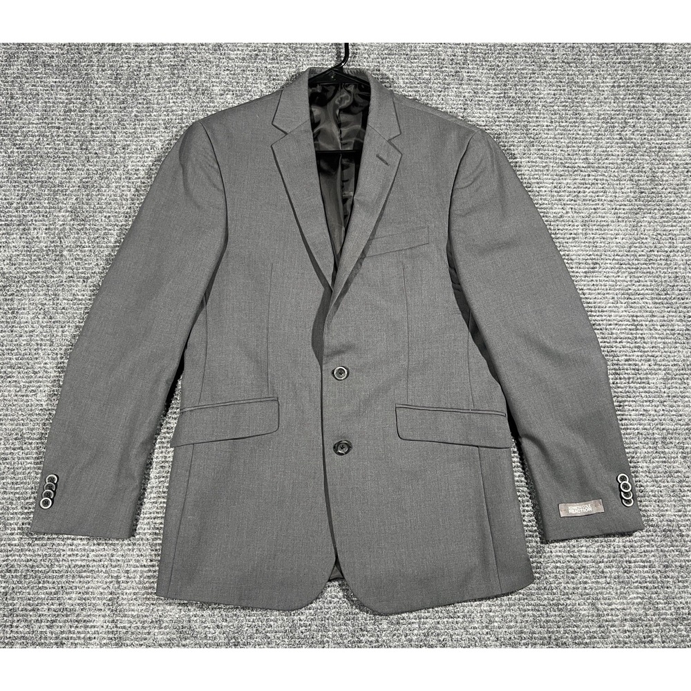 Kenneth Cole Reaction Gray Suit 38R  Regular Fit 2-Button Notch